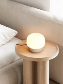 GobekUsa Cream Mushroom Table Lamp: Beauty Atmosphere Warm Soft Retro Stone Fixture.