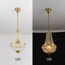 Retro Crystal Iron Pendant Light