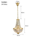 Retro Crystal Iron Pendant Light