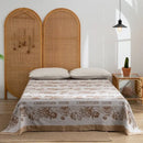 GobekUsa Cotton Throw Blanket - Retro Chinese Style Quilt & Sofa Cover