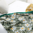 GobekUsa Cotton Throw Blanket - Retro Chinese Style Quilt & Sofa Cover