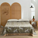 GobekUsa Cotton Throw Blanket - Retro Chinese Style Quilt & Sofa Cover