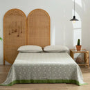 GobekUsa Cotton Throw Blanket - Retro Chinese Style Quilt & Sofa Cover