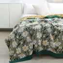 GobekUsa Cotton Throw Blanket - Retro Chinese Style Quilt & Sofa Cover
