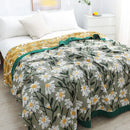 GobekUsa Cotton Throw Blanket - Retro Chinese Style Quilt & Sofa Cover