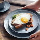 GobekUsa Ceramic Dinner Plate - Japanese Style Charger Platter with Retro Design