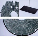 GobekUsa Geometric Totem Resin Statue | Chinese Retro Home Decor Accessory