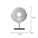 GobekUsa Geometric Totem Resin Statue | Chinese Retro Home Decor Accessory