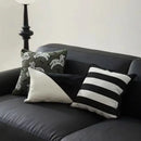 Retro dark green zebra embroidered jacquard luxury pillow cover bedroom by Decorbites