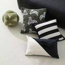 Retro dark green zebra embroidered jacquard luxury pillow cover bedroom by Decorbites