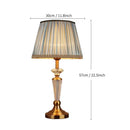 GobekUsa Crystal Floor Lamp: European Retro Table Lamp for Home Décor, Living Room, Bedroom