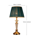 GobekUsa Crystal Floor Lamp: European Retro Table Lamp for Home Décor, Living Room, Bedroom