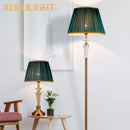 GobekUsa Crystal Floor Lamp: European Retro Table Lamp for Home Décor, Living Room, Bedroom