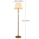 GobekUsa Crystal Floor Lamp: European Retro Table Lamp for Home Décor, Living Room, Bedroom