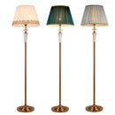 GobekUsa Crystal Floor Lamp: European Retro Table Lamp for Home Décor, Living Room, Bedroom
