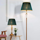 GobekUsa Crystal Floor Lamp - European Retro Living Room & Bedroom Stand Light