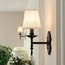 GobekUsa Iron Wall Lamp: Retro European Living Room Bedroom Sconce Light