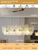 GobekUsa Glass Dining Room Chandelier: Retro French Style for Living & Master Bedroom