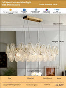 GobekUsa Glass Dining Room Chandelier: Retro French Style for Living & Master Bedroom