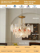 GobekUsa Glass Dining Room Chandelier: Retro French Style for Living & Master Bedroom
