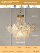 GobekUsa Glass Dining Room Chandelier: Retro French Style for Living & Master Bedroom