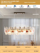 GobekUsa Glass Dining Room Chandelier: Retro French Style for Living & Master Bedroom