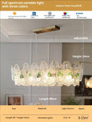 GobekUsa Glass Dining Room Chandelier: Retro French Style for Living & Master Bedroom