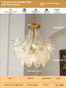 GobekUsa Glass Dining Room Chandelier: Retro French Style for Living & Master Bedroom