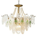 GobekUsa Glass Dining Room Chandelier: Retro French Style for Living & Master Bedroom