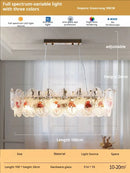 GobekUsa Glass Dining Room Chandelier: Retro French Style for Living & Master Bedroom