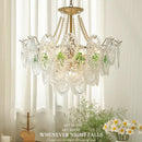 GobekUsa Glass Dining Room Chandelier: Retro French Style for Living & Master Bedroom
