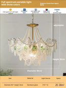 GobekUsa Glass Dining Room Chandelier: Retro French Style for Living & Master Bedroom