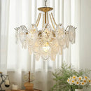 GobekUsa Glass Dining Room Chandelier: Retro French Style for Living & Master Bedroom