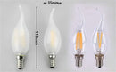 Retro frosted e14 led candle bulb for dining room chandeliers by Decorbites