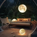 GobekUsa Full Moon Chandelier: Nordic Retro Ball Pendant Light for Modern Home Decor