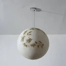 GobekUsa Full Moon Chandelier: Nordic Retro Ball Pendant Light for Modern Home Decor