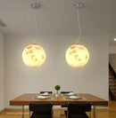 GobekUsa Full Moon Chandelier: Nordic Retro Ball Pendant Light for Modern Home Decor