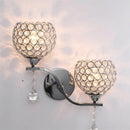 GobekUsa Crystal Wall Sconce: Retro Luxury for Living Room, Balcony, or Aisle Lighting