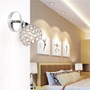 GobekUsa Crystal Wall Sconce: Retro Luxury for Living Room, Balcony, or Aisle Lighting