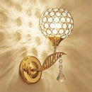 GobekUsa Crystal Wall Sconce: Retro Luxury for Living Room, Balcony, or Aisle Lighting