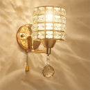 GobekUsa Crystal Wall Sconce: Retro Luxury for Living Room, Balcony, or Aisle Lighting