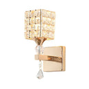 GobekUsa Crystal Wall Sconce: Retro Luxury for Living Room, Balcony, or Aisle Lighting