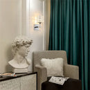 GobekUsa Crystal Wall Sconce: Retro Luxury for Living Room, Balcony, or Aisle Lighting