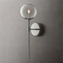 GobekUsa Clear Glass Ball Long Wall Sconce - Retro Style for Living Room, Bedroom, Kitchen