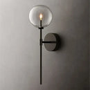 GobekUsa Clear Glass Ball Long Wall Sconce - Retro Style for Living Room, Bedroom, Kitchen