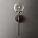 GobekUsa Clear Glass Ball Long Wall Sconce - Retro Style for Living Room, Bedroom, Kitchen