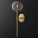 GobekUsa Clear Glass Ball Long Wall Sconce - Retro Style for Living Room, Bedroom, Kitchen