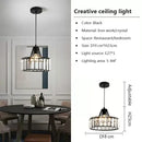 GobekUsa Crystal LED Pendant Light: Retro Gold Lampshade for Living Room, Bedroom, Dining Room
