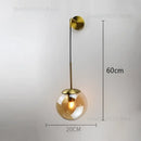 GobekUsa Glass Ball Wall Lamp - Nordic Retro LED Lighting Fixture