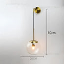 GobekUsa Glass Ball Wall Lamp - Nordic Retro LED Lighting Fixture